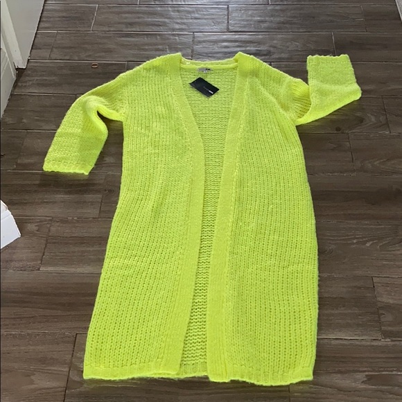 fashion nova green cardigan
